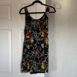 Alice + Olivia Black Floral Mini Dress